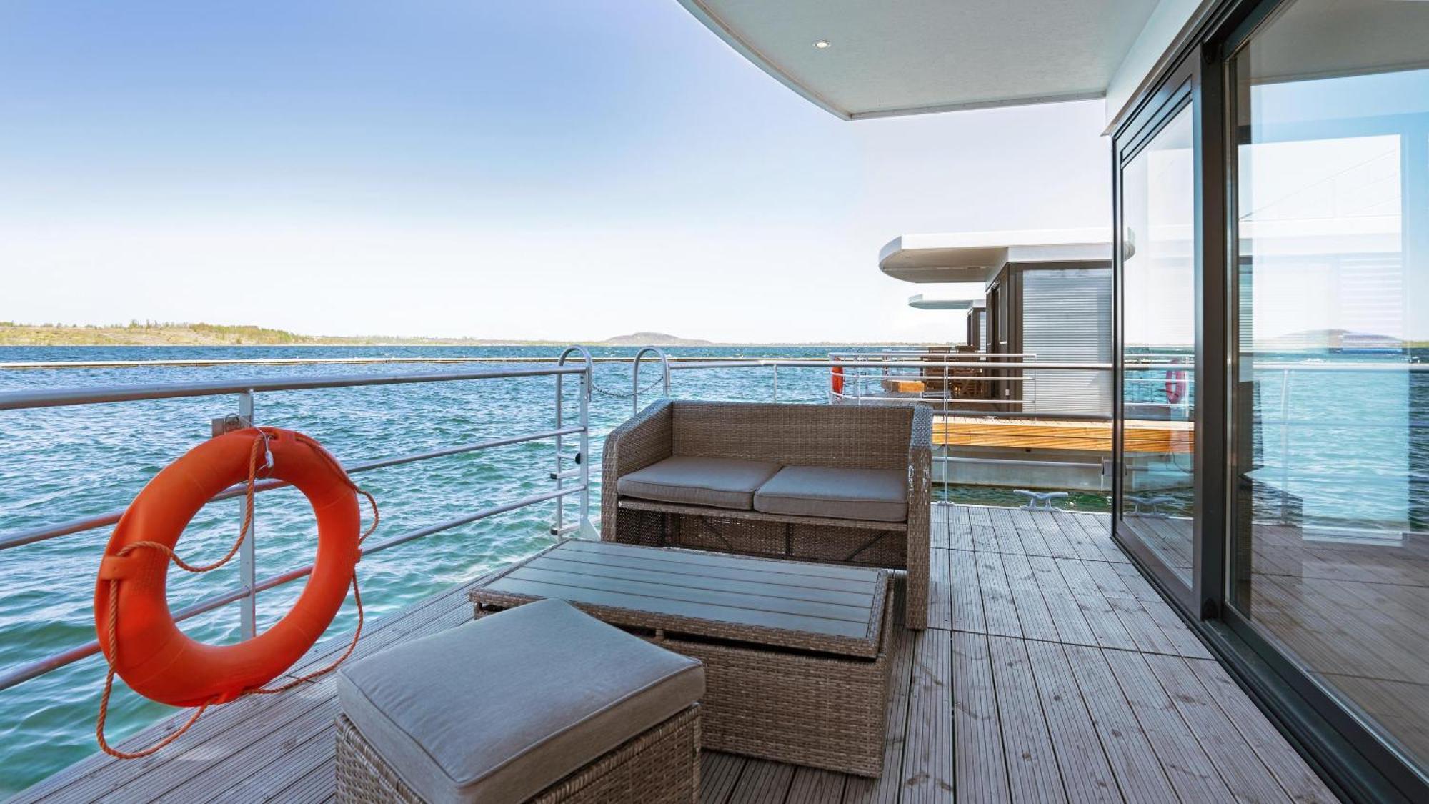 Hausboot Geiseltalsee - Floating House - Well Hausboote - Family & Friends Braunsbedra Exterior foto